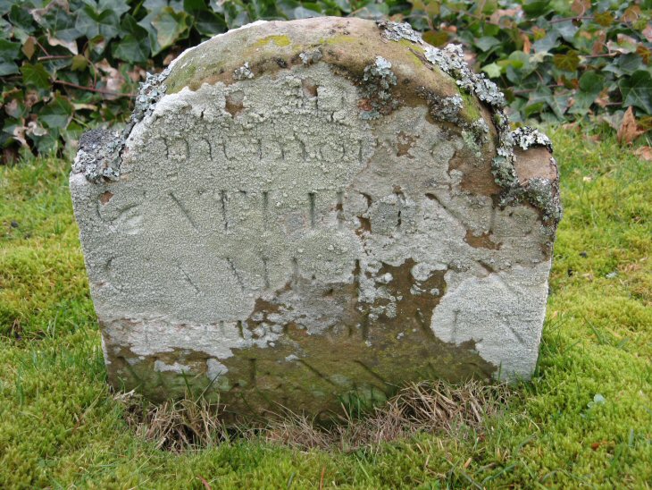 Photo of headstones/Catherine McLennan nee Cameron d1845 hdstn Fodderty